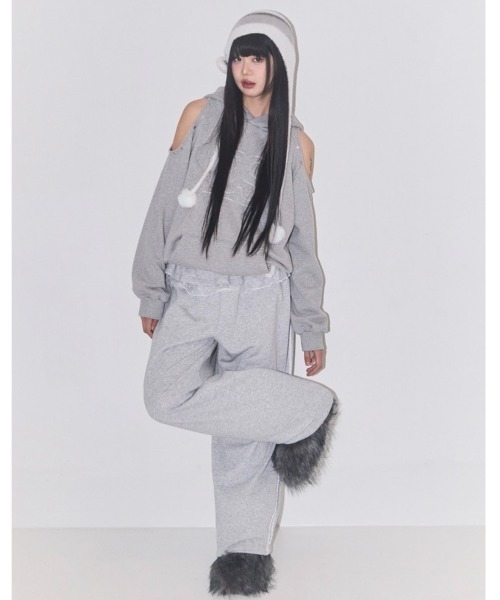 ILLIGO（イリゴ） ワイドパンツ スウェットパンツ ジャージ レディース