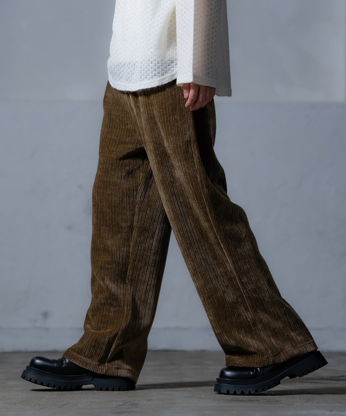 パンツ 太コーデュロイ ワイドパンツ メンズ レディース : ZOZOTOWN