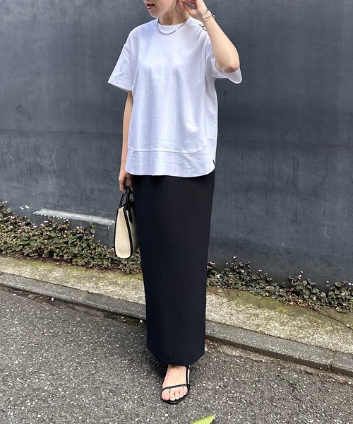 「COLLAGE GALLARDAGALANTE」 半袖Tシャツ FREE ネイビー レディース_画像2