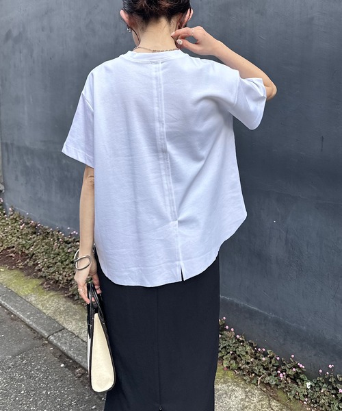 「COLLAGE GALLARDAGALANTE」 半袖Tシャツ FREE ネイビー レディース_画像5