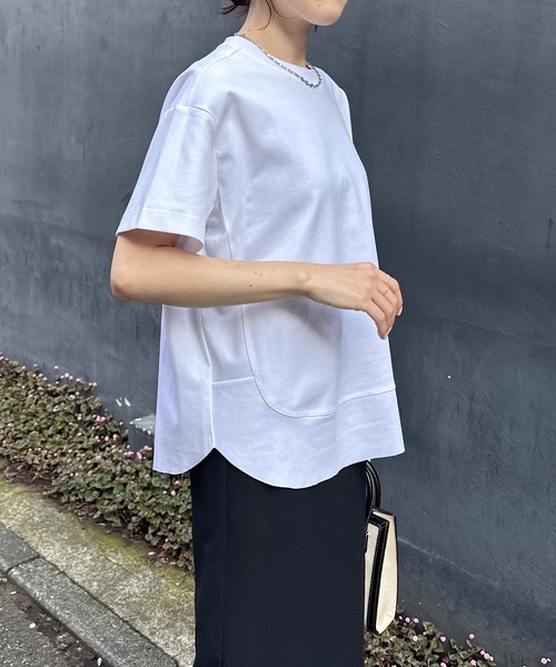 「COLLAGE GALLARDAGALANTE」 半袖Tシャツ FREE ネイビー レディース_画像6
