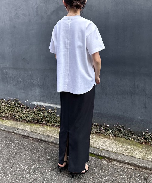 「COLLAGE GALLARDAGALANTE」 半袖Tシャツ FREE ネイビー レディース_画像9
