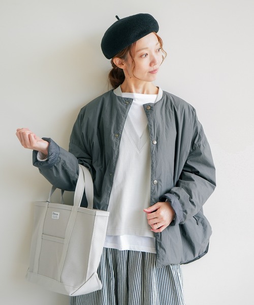 solamonatpoche(ソラモナポッシェ)リバーシブルダウングレー未使用品 solamonat poche（ソラモナポッシェ） ダウンコート ダウンジャケット