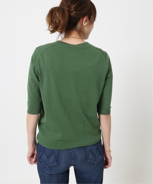 「Deuxieme Classe」 半袖ニット 38 ブラウン レディース_画像7