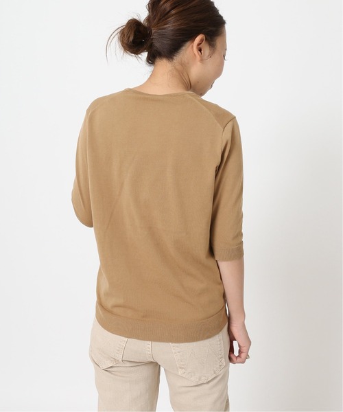 「Deuxieme Classe」 半袖ニット 38 ブラウン レディース_画像9