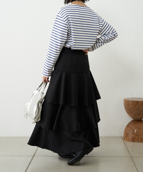 「SHENERY」 長袖カットソー FREE ブルー レディース_画像3