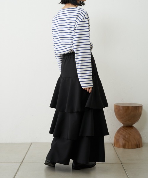 「SHENERY」 長袖カットソー FREE ブルー レディース_画像4