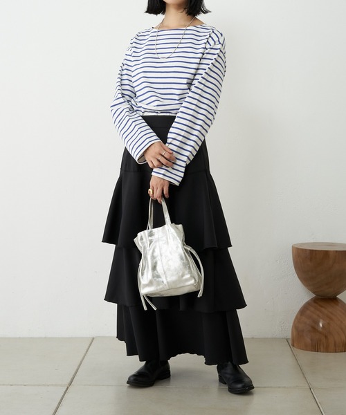 「SHENERY」 長袖カットソー FREE ブルー レディース_画像5