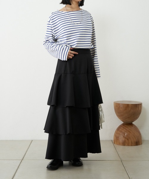 「SHENERY」 長袖カットソー FREE ブルー レディース_画像6