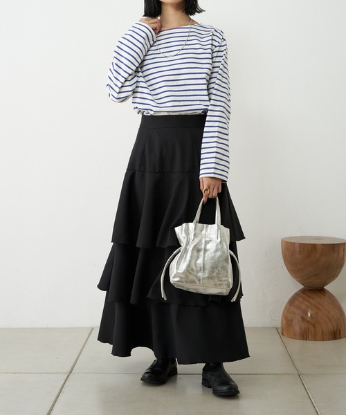 「SHENERY」 長袖カットソー FREE ブルー レディース_画像7