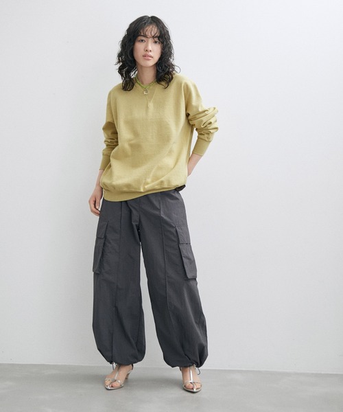 「REMI RELIEF」 スウェットカットソー M ライトグリーン レディース_画像4