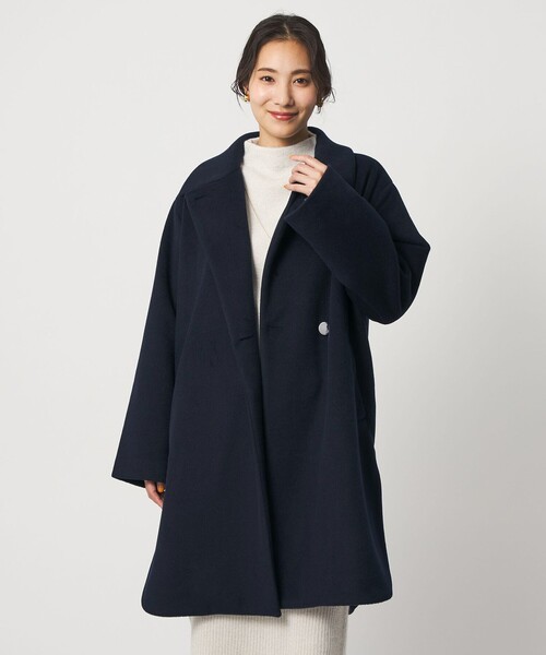 A DAY IN THE LIFE ステンカラーコート コート ニットビーバー ステン