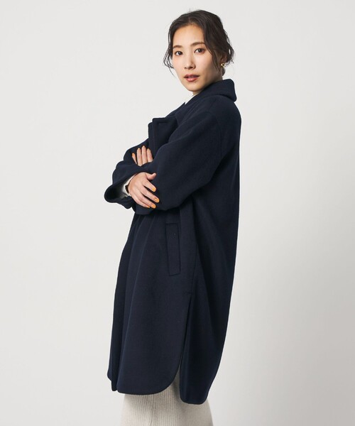 A DAY IN THE LIFE ステンカラーコート コート ニットビーバー ステン  