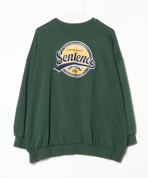 「INGNI」 ワンポイントスウェットカットソー M グリーン レディース_画像2