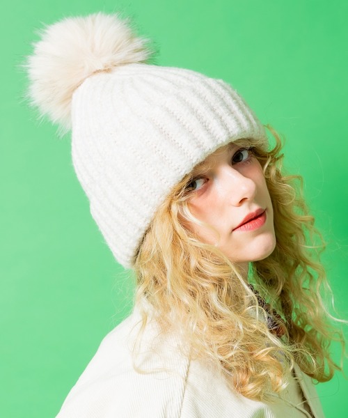 ankoROCK ニット帽 ニットキャップ an meets zakka ビッグファー