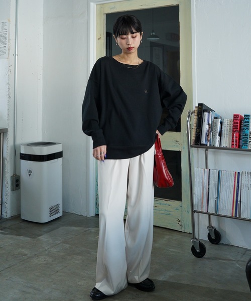 【新品タグ付き】ボートネックワイドスウェット ワイド ボートネック スウェット トップス