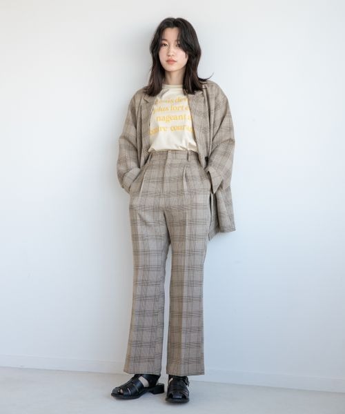 「LOWRYS FARM」 テーラードジャケット FREE アイボリー レディース_画像2