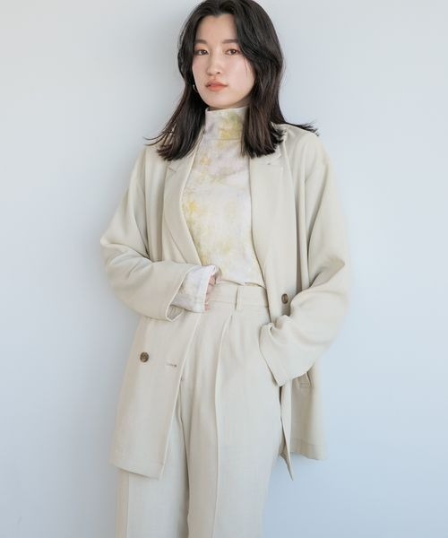 「LOWRYS FARM」 テーラードジャケット FREE アイボリー レディース_画像5