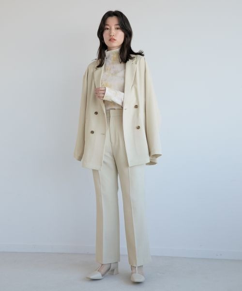 「LOWRYS FARM」 テーラードジャケット FREE アイボリー レディース_画像8