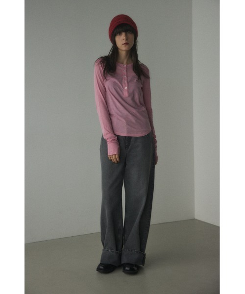 「BLACK BY MOUSSY」 デニムパンツ 24inch ブラック レディース_画像9