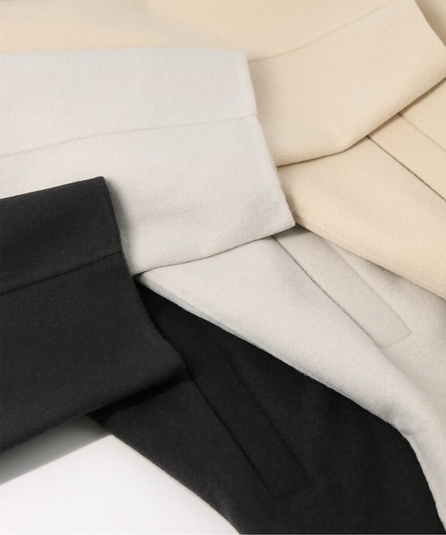 「Gready Brilliant」 ノーカラーコート 38 グレイッシュベージュ レディース_画像7