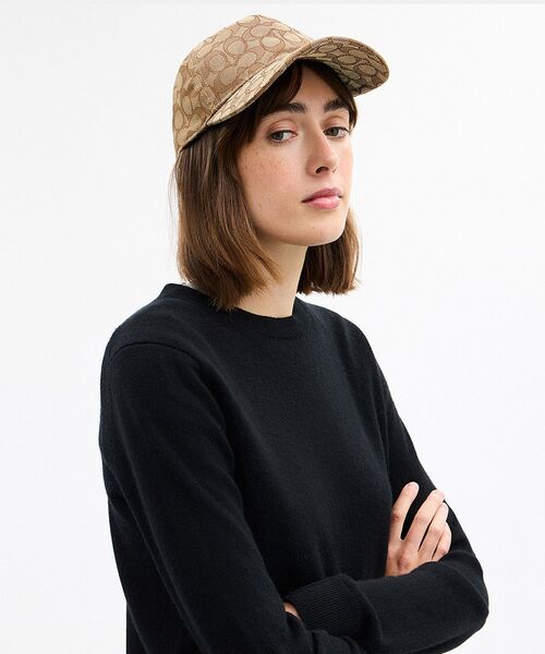 COACH（コーチ） キャップ 帽子 シグネチャー ジャカード ベースボール