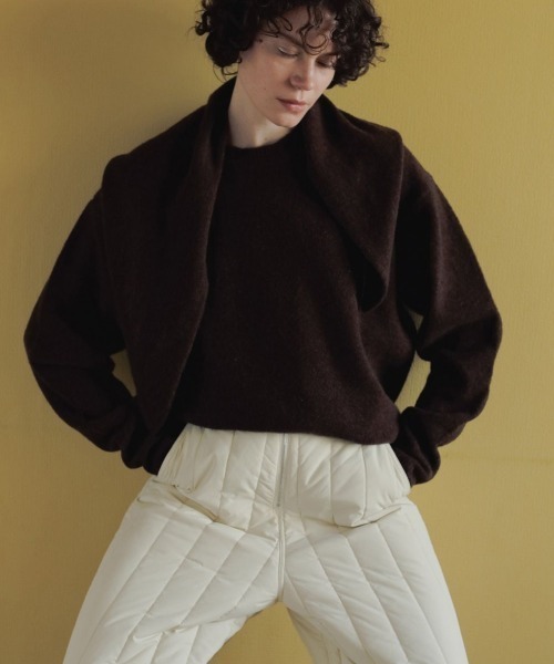 anuke（アンヌーク） ニット セーター anuke Layered Scarf Knit