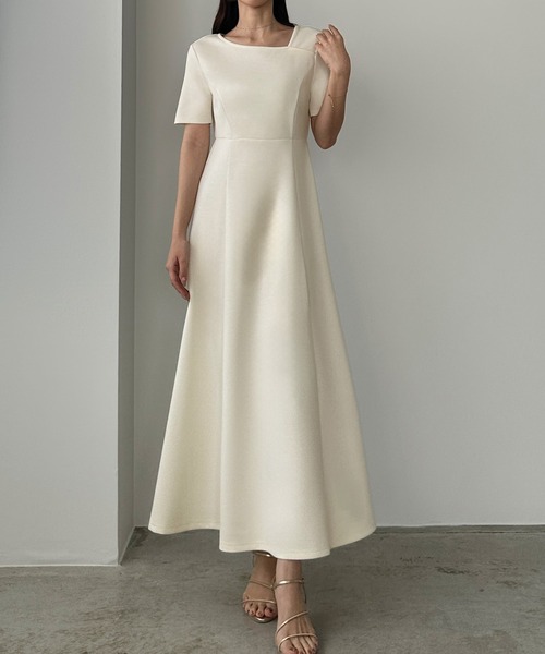 「Louere」 半袖ワンピース LARGE ブラック レディース_画像6