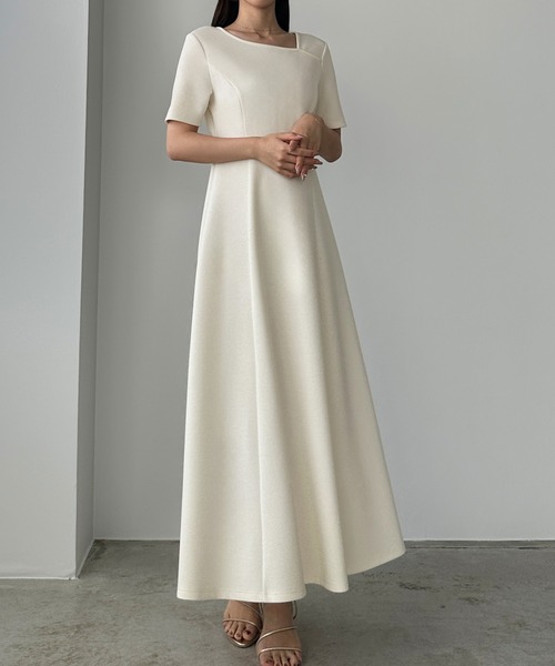 「Louere」 半袖ワンピース LARGE ブラック レディース_画像8