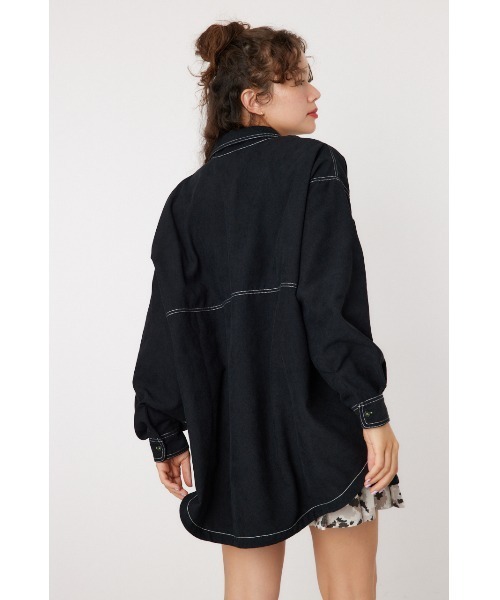 「RODEO CROWNS WIDE BOWL」 長袖シャツ FREE スモークピンク レディース_画像4