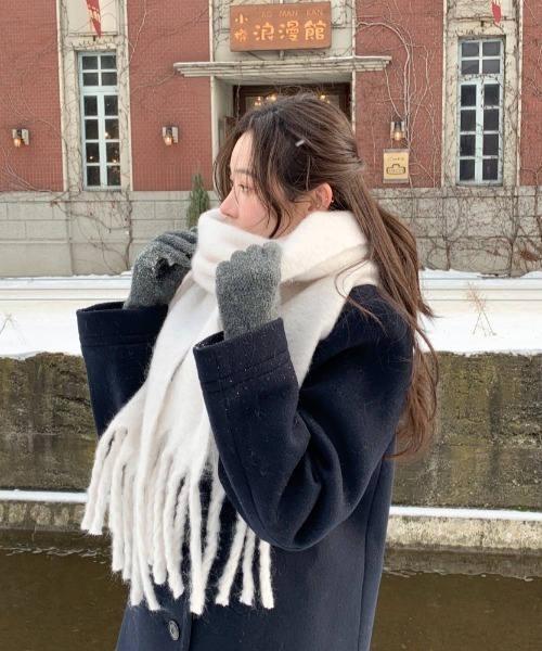 FAVORITO ピーコート pコート ダブルブレストメルトンジャケット