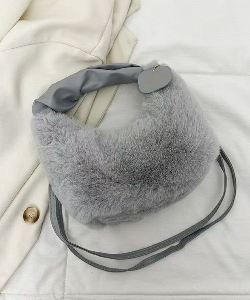 ショルダーバッグ バッグ 2way もこもこ ショルダーバック