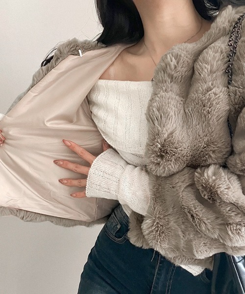 Riff（リフ） ジャケット ノーカラージャケット ファージャケット