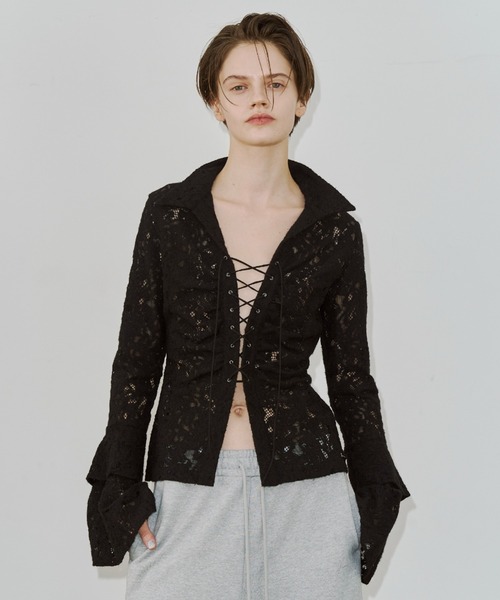 JOSE MOON（ジョゼムーン） ブラウス シャツ LIQUIDE LACE BLOUSE