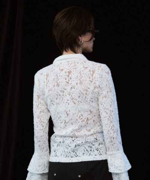 JOSE MOON（ジョゼムーン） ブラウス シャツ LIQUIDE LACE BLOUSE