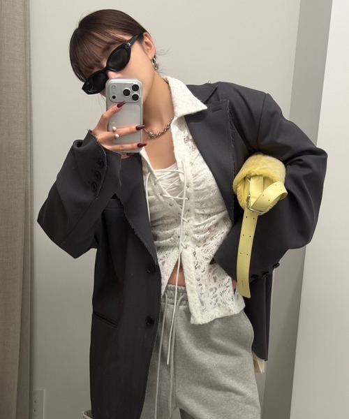 JOSE MOON（ジョゼムーン） ブラウス シャツ LIQUIDE LACE BLOUSE