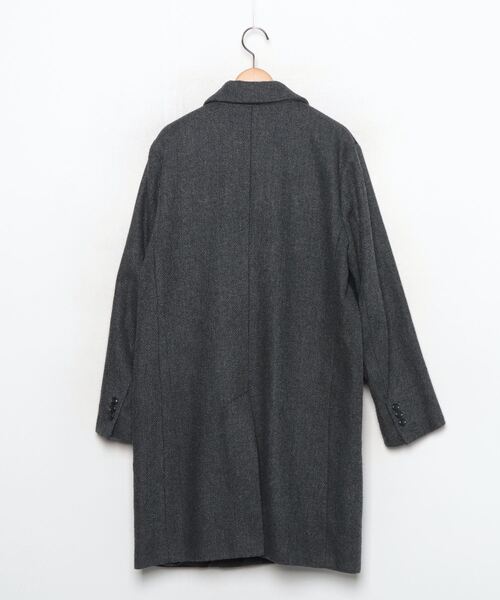 HARRIS TWEED（ハリスツイード） チェスターコート M ブルー メンズ