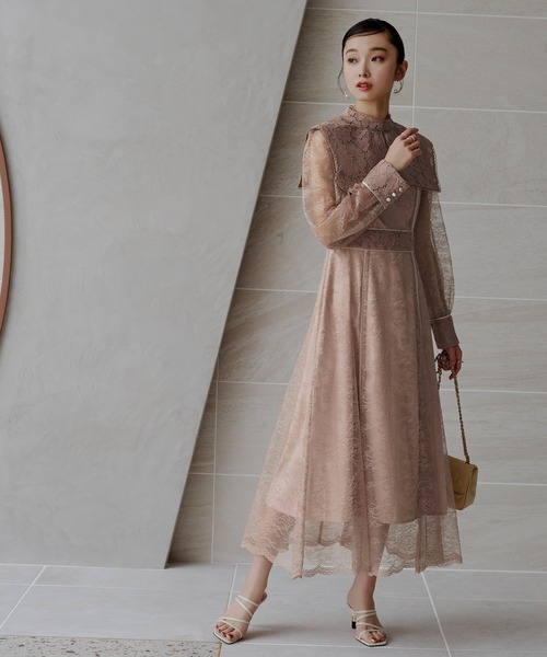 RUIRUE BOUTIQUE（ルイルエブティック） 長袖ワンピース S ピンク