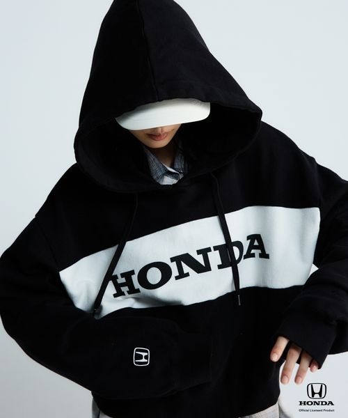 ロゴショートフーディ JEANASIS（ジーナシス） パーカー 「Honda」ロゴショートフーディLS
