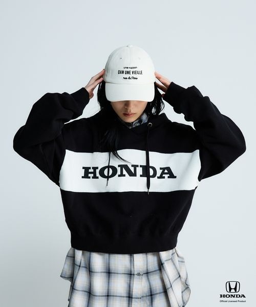 ロゴショートフーディ JEANASIS（ジーナシス） パーカー 「Honda」ロゴショートフーディLS