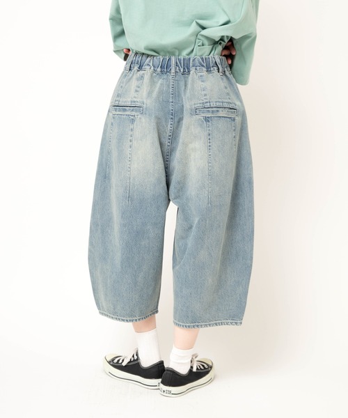 URCH RNA ワイドパンツ パンツ R4432 オブリークラインのひざ下パンツ