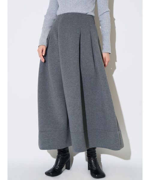 ELENDEEK（エレンディーク） スカート ジャージータックフレアスカート