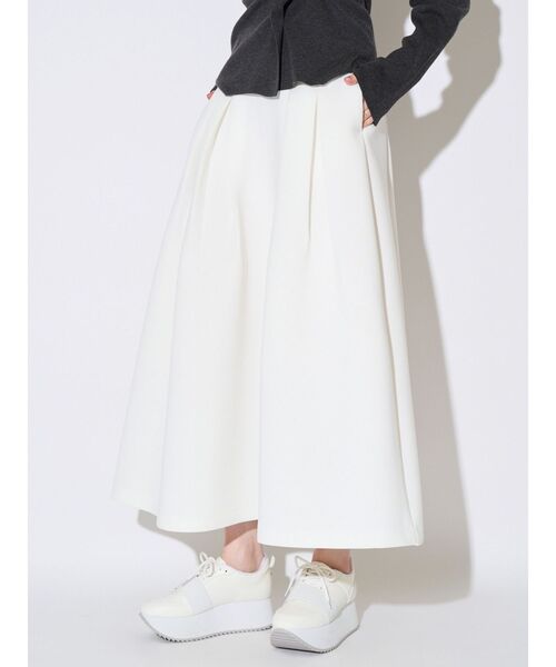 ELENDEEK（エレンディーク） スカート ジャージータックフレアスカート