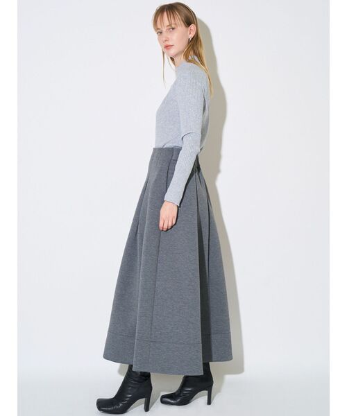 ELENDEEK（エレンディーク） スカート ジャージータックフレアスカート