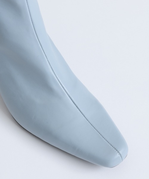 「J1U by LA BELLE ETUDE」 ショートブーツ M ピンクベージュ レディース_画像2