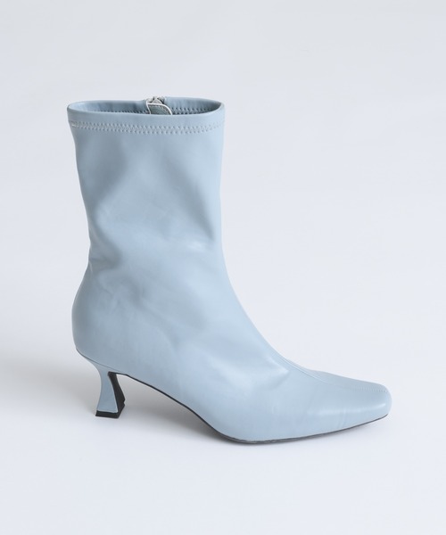 「J1U by LA BELLE ETUDE」 ショートブーツ M ピンクベージュ レディース_画像3