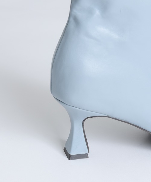 「J1U by LA BELLE ETUDE」 ショートブーツ M ピンクベージュ レディース_画像4