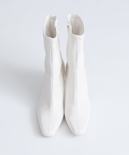 「J1U by LA BELLE ETUDE」 ショートブーツ M ピンクベージュ レディース_画像5