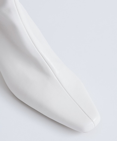 「J1U by LA BELLE ETUDE」 ショートブーツ M ピンクベージュ レディース_画像7