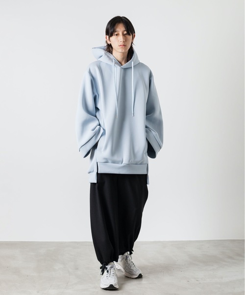 「ato」 プルオーバーパーカー 48 ライトグレー メンズ_画像8